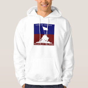 Veste À Capuche Terre du libre en raison du courageux : Iwo Jima