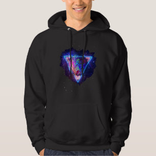 Veste À Capuche Terre du triangle de géométrie sacrée