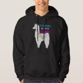 Veste À Capuche Test Jour No Prob Llama Test d'examen enseignant (Devant)