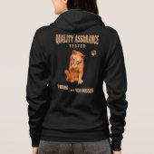 Veste À Capuche Testeur QA Humour de chat (Dos)