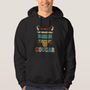 Veste À Capuche Tête Rétro Vintage Cougar Nature Couguar Animal