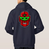 Veste À Capuche Tête robotique rétro - Customisée (Dos)