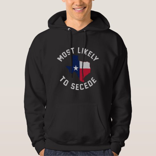 Veste À Capuche Texas Les Plus Probables De Sécession Texan Pride (Devant)