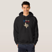 Veste À Capuche Texas with silhouette of Texas  (Devant entier)