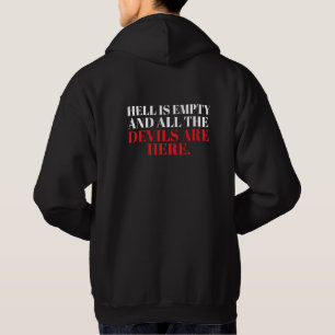 Veste À Capuche Texte personnalisé drôle élégant moderne minimal h
