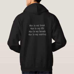 Veste À Capuche Texte personnalisé j'aime ma petite amie hommes te