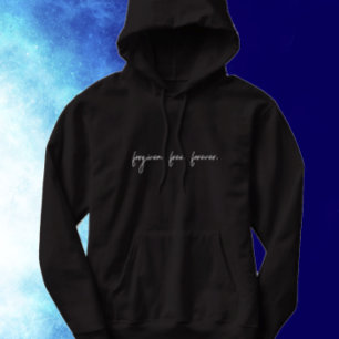 Veste À Capuche Texte personnalisé Pardonné Script moderne foi chr