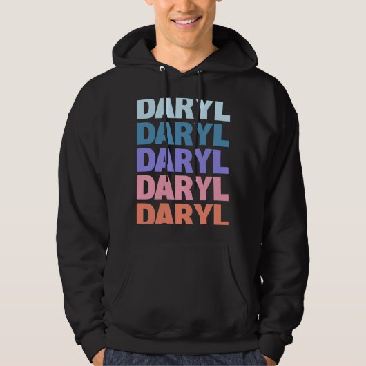 Veste À Capuche Texte répété moderne Daryl (Devant)