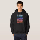 Veste À Capuche Texte répété moderne Deborah (Devant entier)