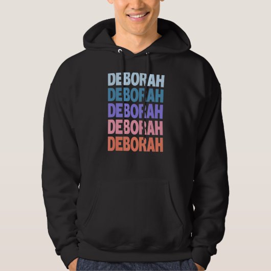 Veste À Capuche Texte répété moderne Deborah (Devant)