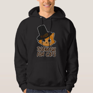 Veste À Capuche Thankful for Cats for Cat Friends - Thanksgiving