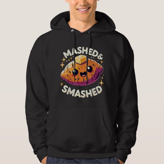 Veste À Capuche Thanksgiving Mashed & Smashed Funny Sweet Potates (Devant)