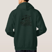 Veste À Capuche The Sharp Edge | Graphisme éclair de barbier d'ant (Dos)
