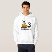 Veste À Capuche Thème de construction pour garçons pour anniversai (Devant entier)