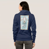 Veste À Capuche Thème de festival de Pâques Design de lapin mignon (Dos entier)
