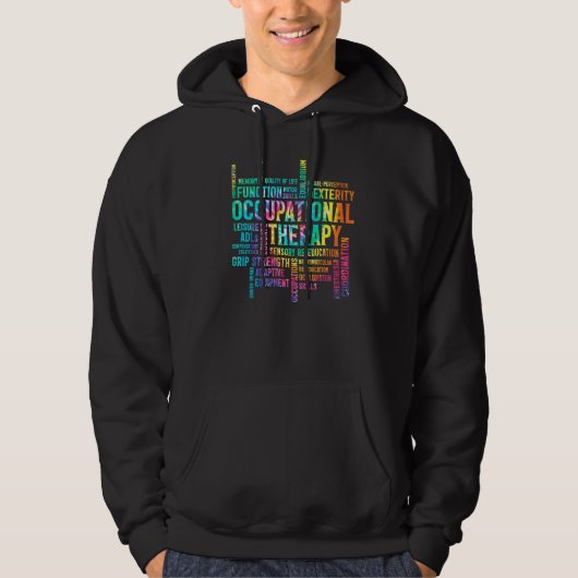 Veste À Capuche Tie Dye, ergothérapeute (Devant)