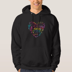 Veste À Capuche Tie Dye Gigi Coeur Idée de fête des mères