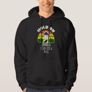 Veste À Capuche Tiens je peux voir un chien