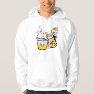 Veste À Capuche Tigre Kawaii Endormi, Bubble Tea & Hitotsume Kozo