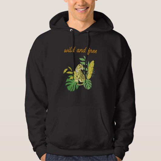 Veste À Capuche Tigre Sauvage Et Libre (Devant)