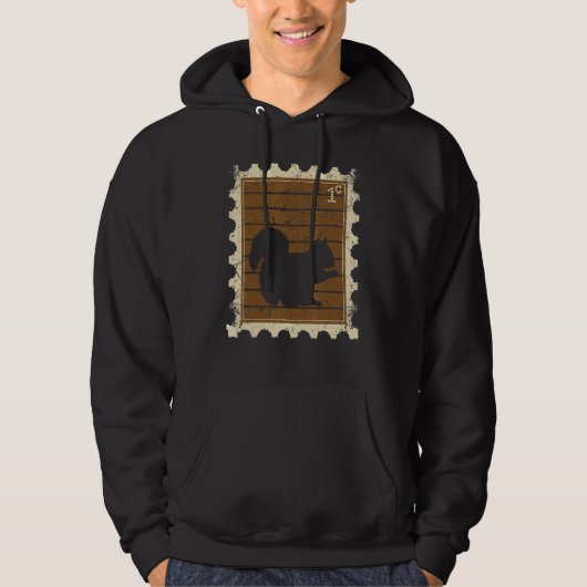 Veste À Capuche Timbre avec un écureuil (Devant)