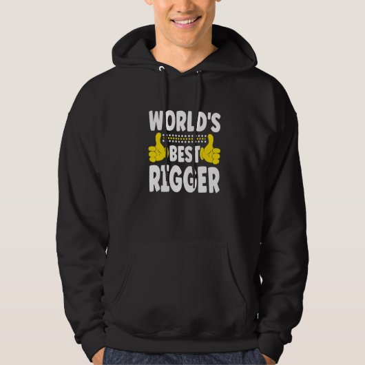 Veste À Capuche Titre professionnel du meilleur rang du monde Rigg (Devant)
