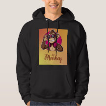 Titre : T-Shirt Graphique Singe de Dessin Animé Fu