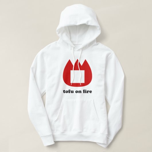 Veste À Capuche 📛 tofu en feu (Design devant)