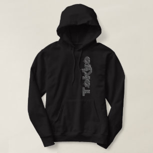 Veste À Capuche Tokyo - Style urbain Cool, lettres grises foncées