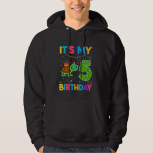 Veste À Capuche Tortues d'anniversaire 5 ans 5ème Anniversaire Tor