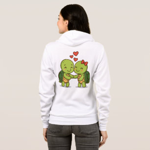 Veste À Capuche Tortues mignonnes   Couple de dessin adorable