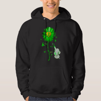 Veste À Capuche Tournesol Vert Eléphant Étalage Santé mentale Awar