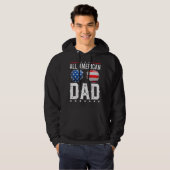 Veste À Capuche Tous les américains papa quatrième 4 juillet améri (Devant entier)