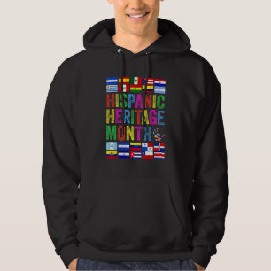 Veste À Capuche Tous les drapeaux d'Amérique latine Latino Hispani