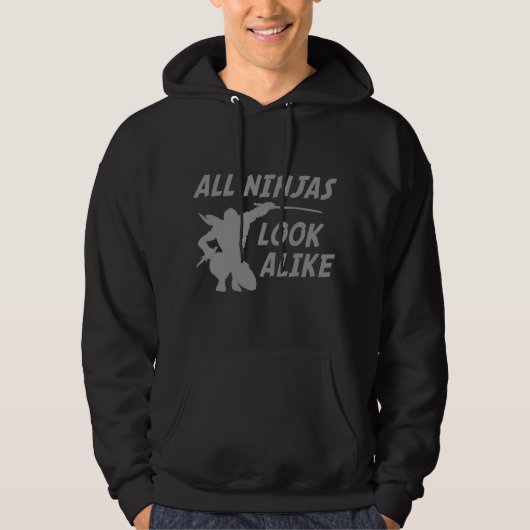 Veste À Capuche Tous les Ninjas ressemblent (Devant)