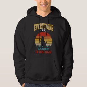 Veste À Capuche Tout Ce Que Je Possède Est Couvert Dans Les Cheveu
