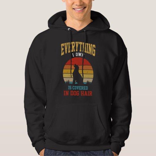 Veste À Capuche Tout Ce Que Je Possède Est Couvert Dans Les Cheveu (Devant)