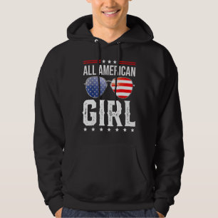 Veste À Capuche Toute Américaine Fille Matching Famille Quatrième 