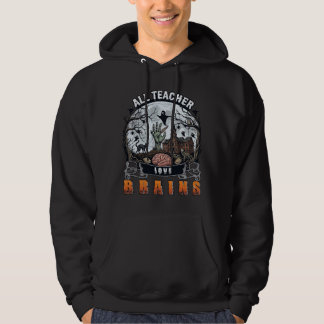 Veste À Capuche Toute l'amour des enseignants pour les cerveaux Ha