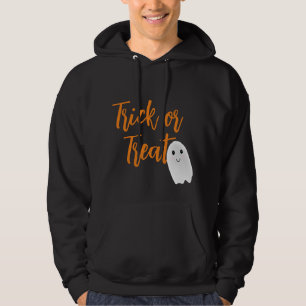 Veste À Capuche Trace ou traitement du fantôme d'Halloween