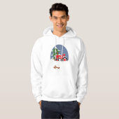 Veste À Capuche Tracteur pour Noël (Devant entier)