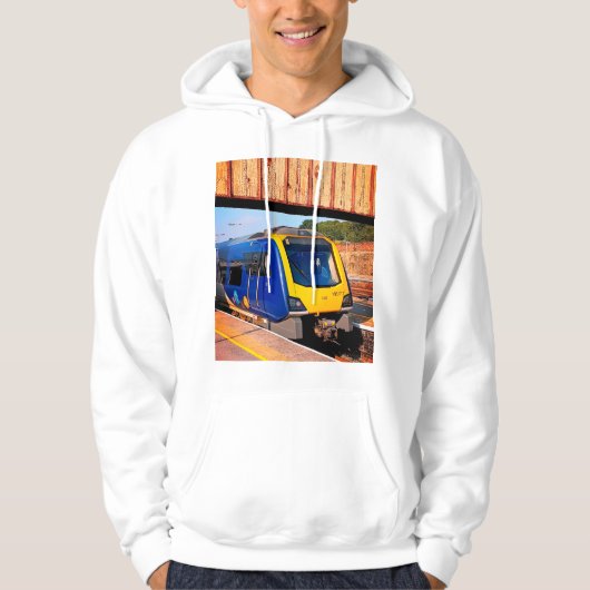 Veste À Capuche Train bleu et jaune (Devant)