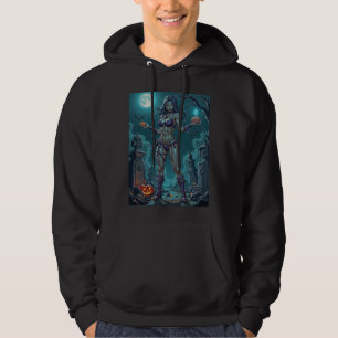 Veste À Capuche Traite d'Halloween ou ami Zombie w Cerveau