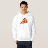 Veste À Capuche Tranche de pizza pepperoni classique de SlipperyJo (Devant entier)