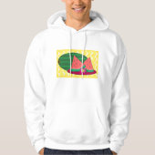 Veste À Capuche Tranches de pastèque estivales et Fleur tropicale (Devant)