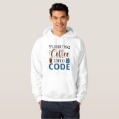 Veste À Capuche Transformer Le Café En Code (Devant entier)