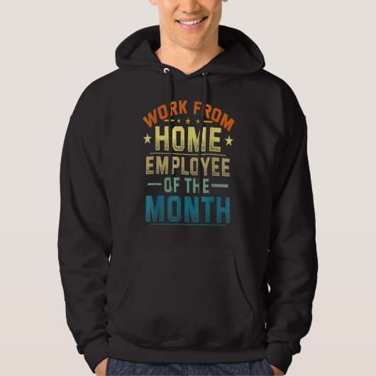 Veste À Capuche Travail De L'Employé À Domicile Du Mois Bureau À D (Devant)