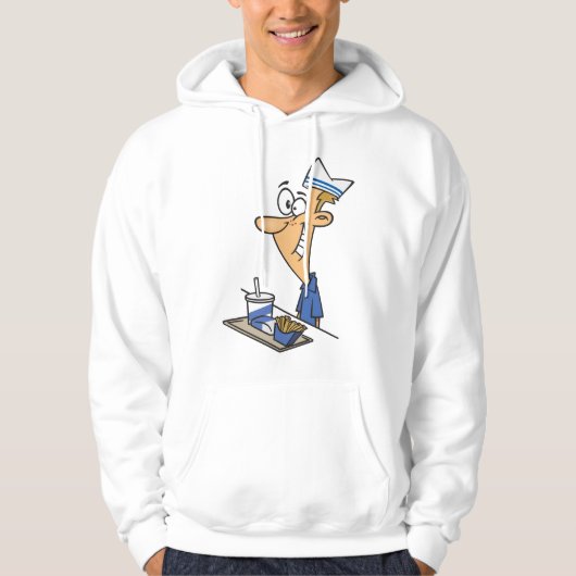 Veste À Capuche Travailleur de restauration rapide (Devant)