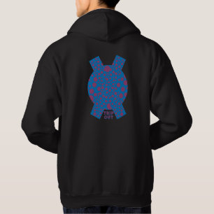 Veste À Capuche Traverser les points violets Croix du Cercle Hallu