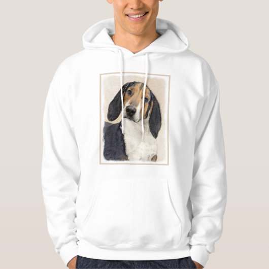 Veste À Capuche Treeing Walker Coonhound Peinture - Art original (Devant)